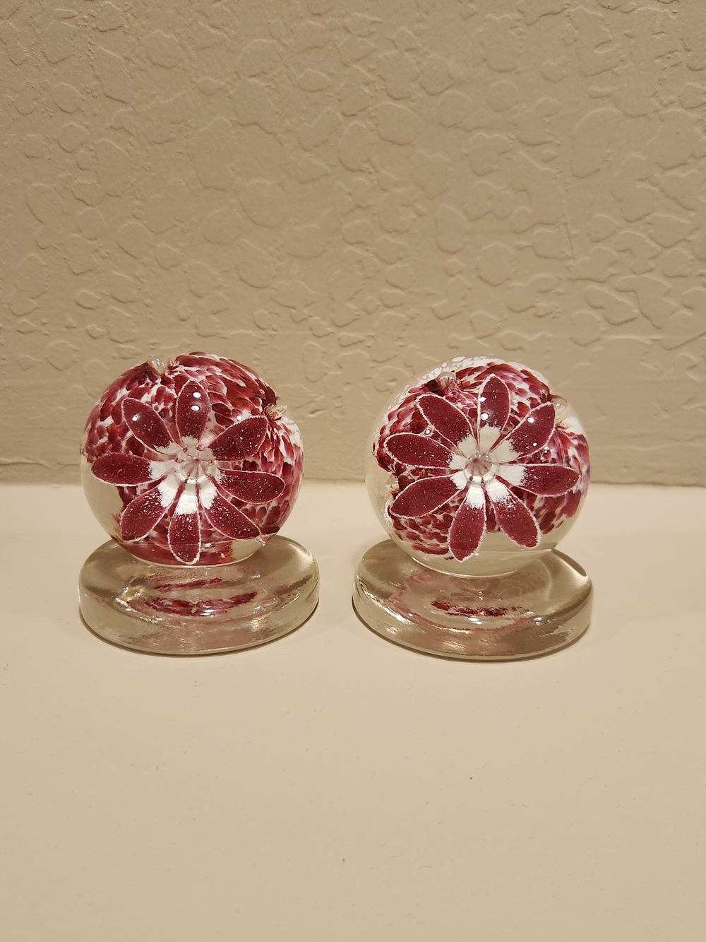 Edward Rithner Art Glass Bookends Paperweights